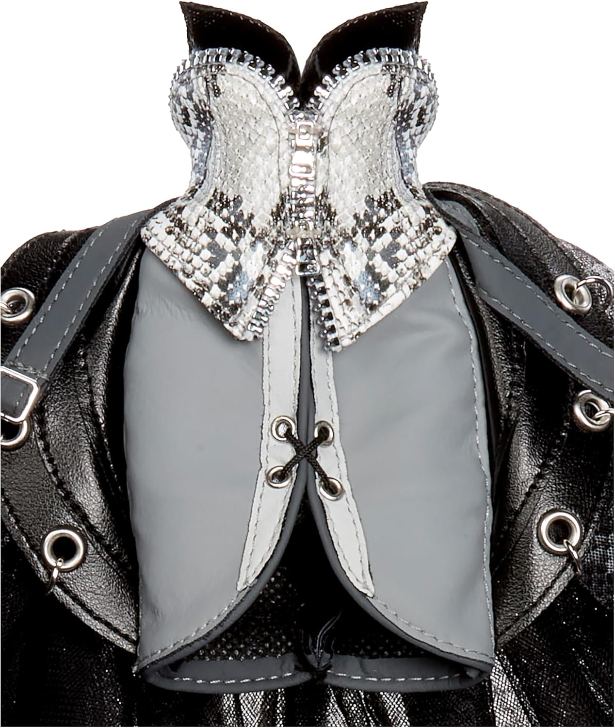 Boneca Fashion Rainbow High Shadow High Fashion - Heather Grayson - Cabelo Preto e Branco, 28 cm, com Roupas de Grife, Ideal para Colecionadores e Crianças de 6 a 12 Anos.