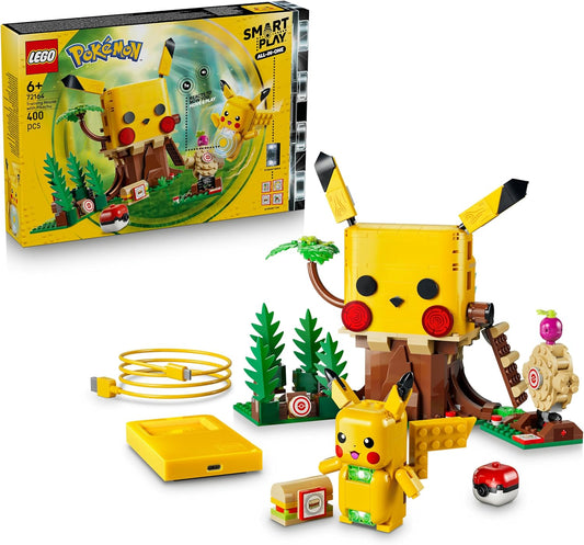 LEGO Pokémon SMART Play: Casa de Treinamento com Pikachu – Conjunto de Brinquedo Interativo Completo (Inclui Bloco SMART, 4 Tags, Figura e Carregador) – Ideia de Presente para Meninos e Meninas a partir de 6 Anos – 72164