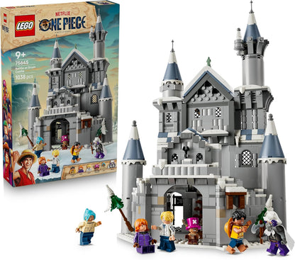 LEGO Brinquedo ONE PIECE Batalha no Castelo de Drum – Kit de Montar com 6 Minifiguras (incluindo Luffy, Nami e Chopper) – Decoração para Quarto Infantil – Presente para Meninos, Meninas e Fãs a partir de 9 Anos – 75645