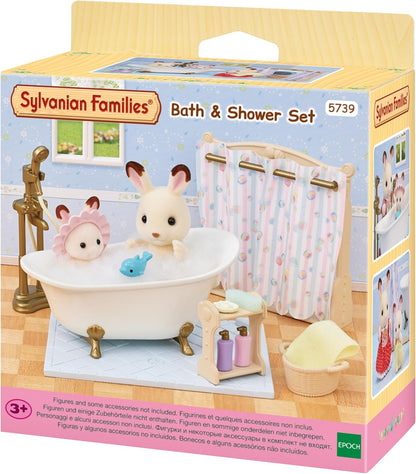 Sylvanian Families - Conjunto de Banho e Chuveiro 5739 - Conjuntos para Casa de Bonecas