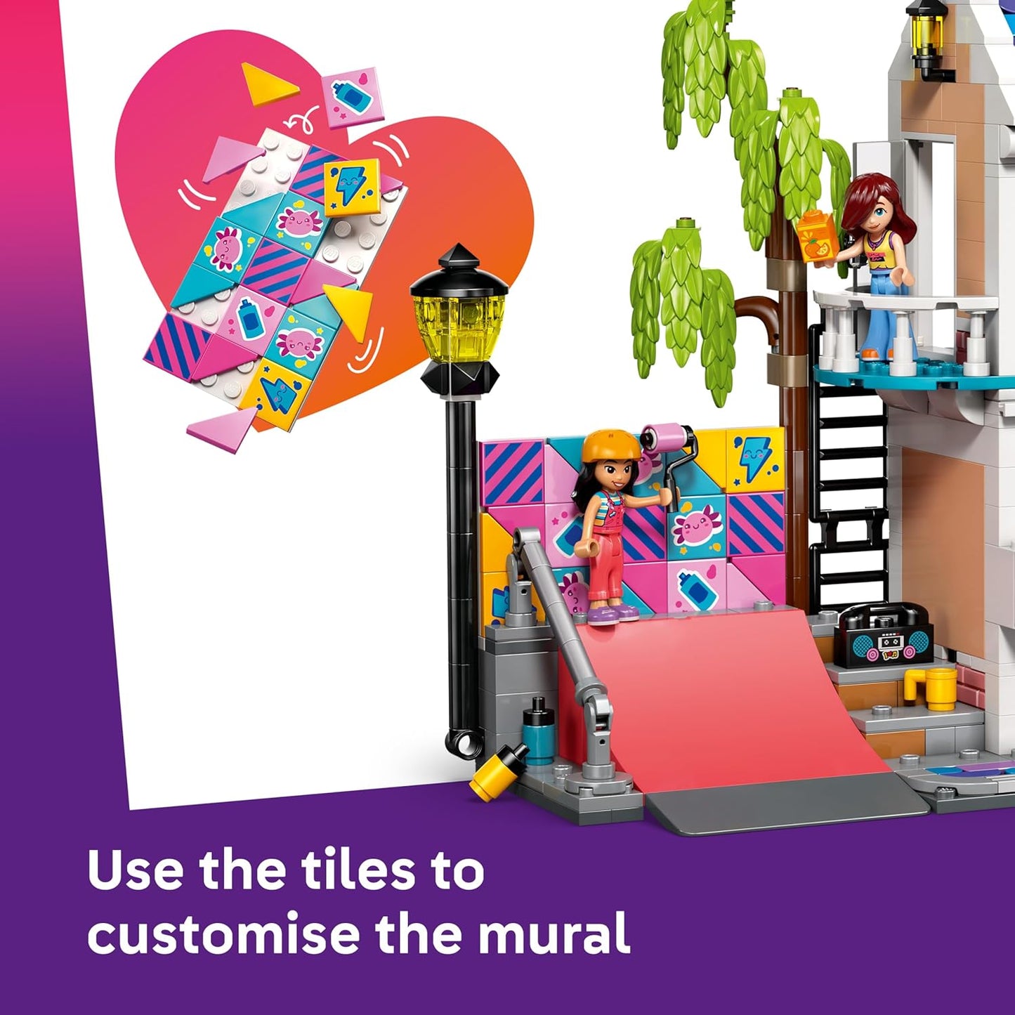 LEGO Friends Casa da Família da Liann - Conjunto em Miniatura com Jardim, 4 Mini Bonecas, Figuras de Animais de Estimação Axolote e Gecko e Acessórios - Presente de Aniversário para Meninas a partir de 7 Anos - 42687