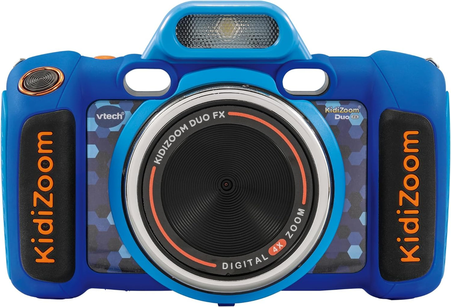 VTech KidiZoom Duo FX, câmera infantil com tela colorida, 8 MP, fotos, selfies e vídeos, filtros AR, 20 jogos, 75 efeitos de foto e vídeo, filtros e molduras, para bebês de 3, 4, 5, 6, 7 anos ou mais, azul