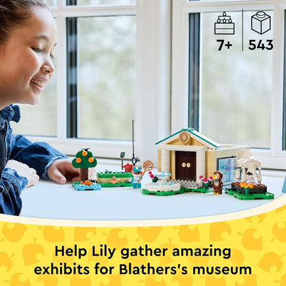LEGO Animal Crossing Coleção Museu do Blathers - Brinquedo interativo com minifiguras do Blathers e da Lily, além de fósseis de dinossauro e acessórios - Presente gamer para meninas e meninos a partir de 7 anos - 77056