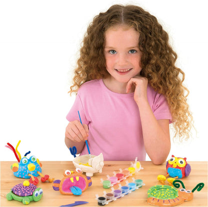 Galt Toys, Cerâmica Animal, Kits de Artesanato Infantil, A partir de 6 Anos, 32,7 x 6,9 x 23,9 cm e Brinquedos, Ímãs de Monstro, Kit de Artesanato para Crianças, A partir de 6 Anos