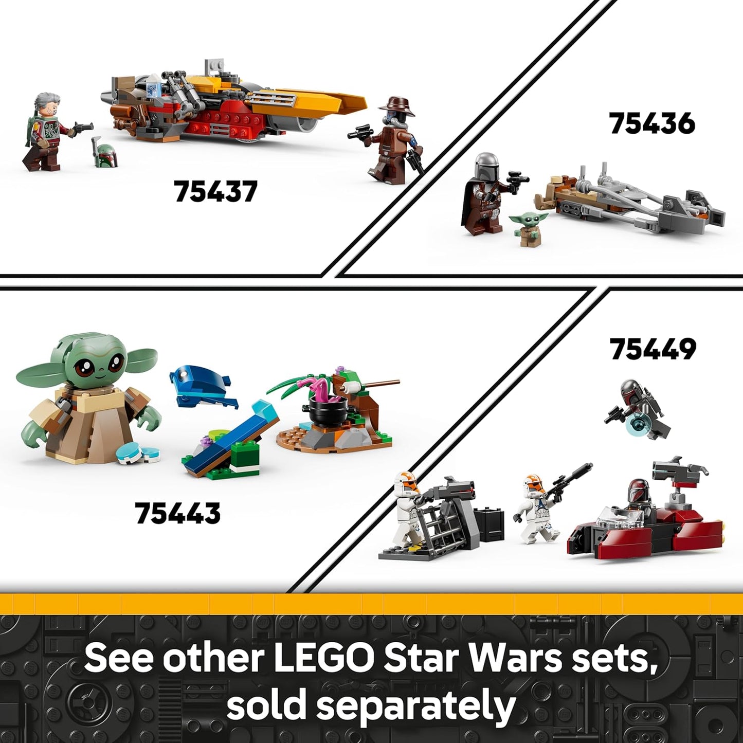 LEGO Star Wars 75448 Clone Shock Trooper Mech - Figura de ação articulada com rifle blaster e minifigura - Presente colecionável para meninos e fãs a partir de 6 anos