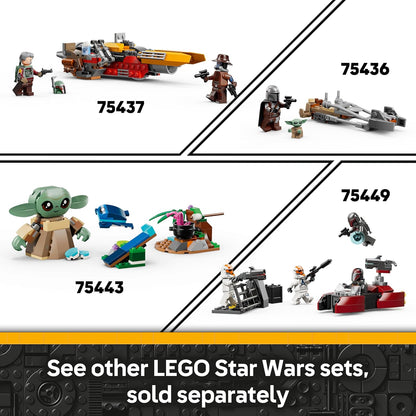 LEGO Star Wars 75448 Clone Shock Trooper Mech - Figura de ação articulada com rifle blaster e minifigura - Presente colecionável para meninos e fãs a partir de 6 anos