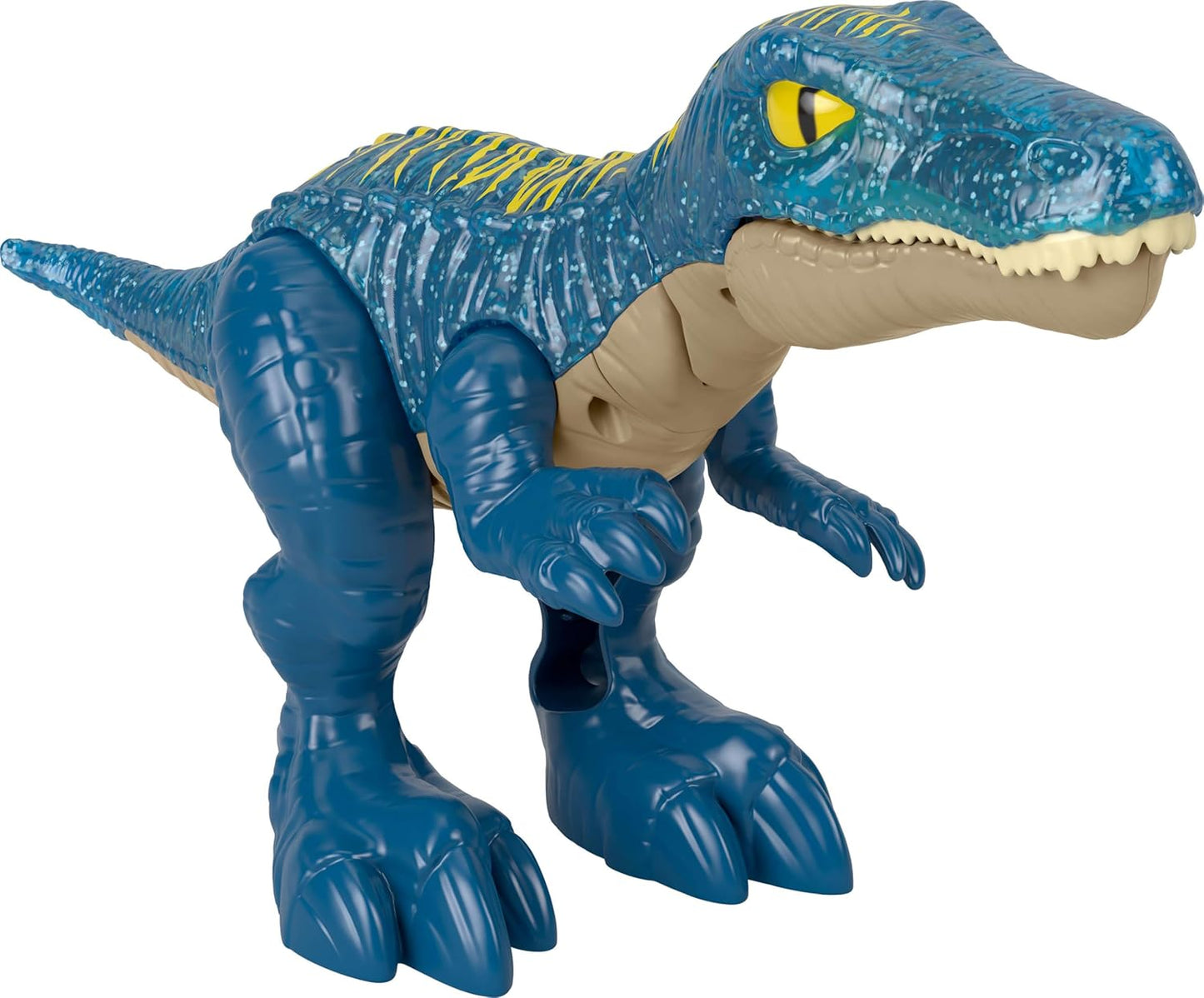 Fisher-Price Imaginext Jurassic World Dinosaur Toy Growl & Glow Baryonyx with Lights Sounds & Chomping Action for Kids Ages 3+ Years, JCT48