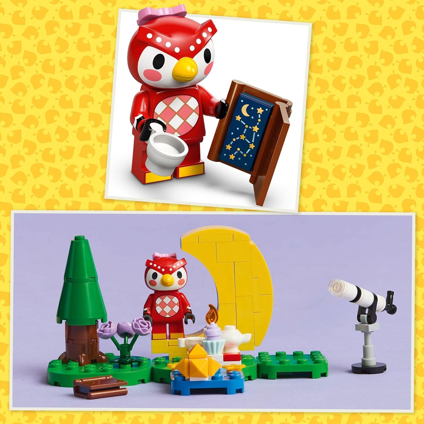 LEGO Animal Crossing Stargazing com Celeste, conjunto de brinquedos de astronomia criativa para meninas e meninos de 6 anos ou mais, com minifigura de personagem e telescópio, ideia de presente de aniversário