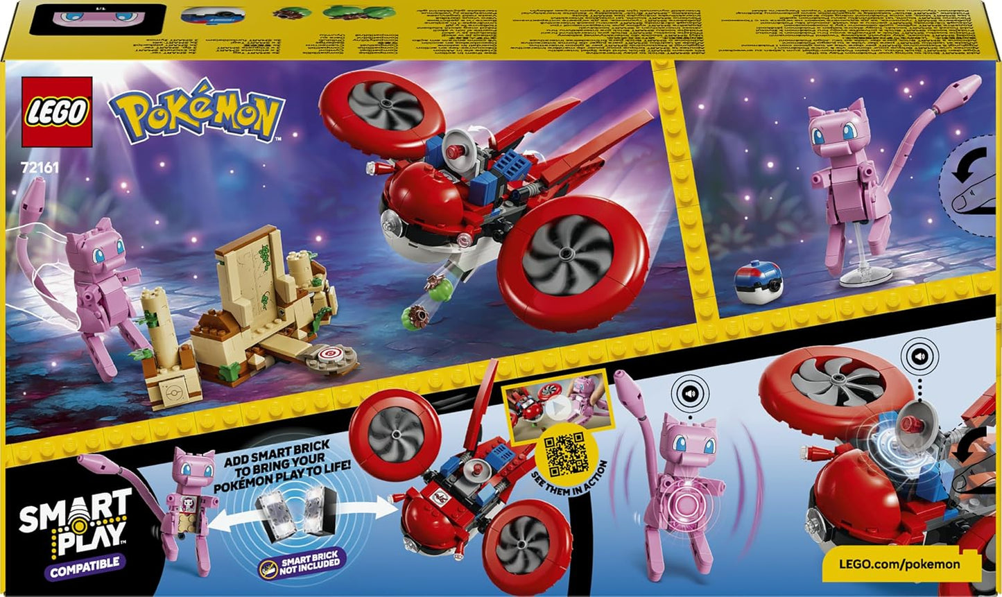 LEGO Pokémon SMART Play: Busca com Drone pelo Mítico Mew – Conjunto de Brinquedo Interativo Compatível, Inclui 3 Etiquetas SMART e 1 Figura Pokémon – Ideia de Presente para Meninos e Meninas a partir de 8 Anos – 72161