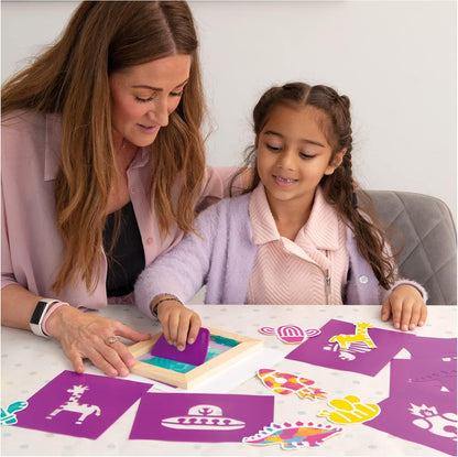 Galt, Adesivos de Serigrafia, Kits de Artesanato para Crianças a partir de 6 Anos, Tema Animal