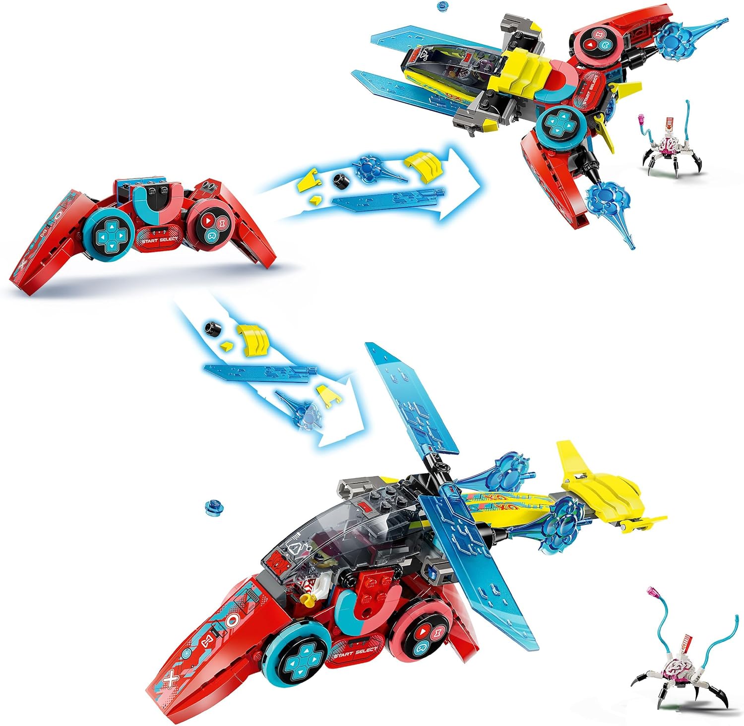 LEGO DREAMZzz 2in1 Cooper's Gaming Controller Jet Plane to Helicopter