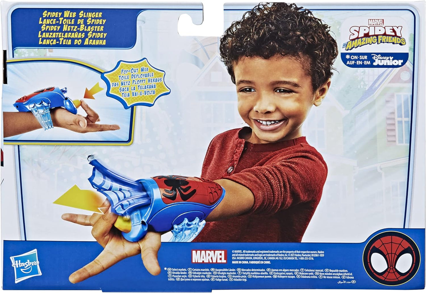 SPIDEY AND HIS AMAZING FRIENDS Marvel Spidey Web Slinger, brinquedo montado no pulso, teia de tecido que se estende e retrai, crianças a partir de 3 anos
