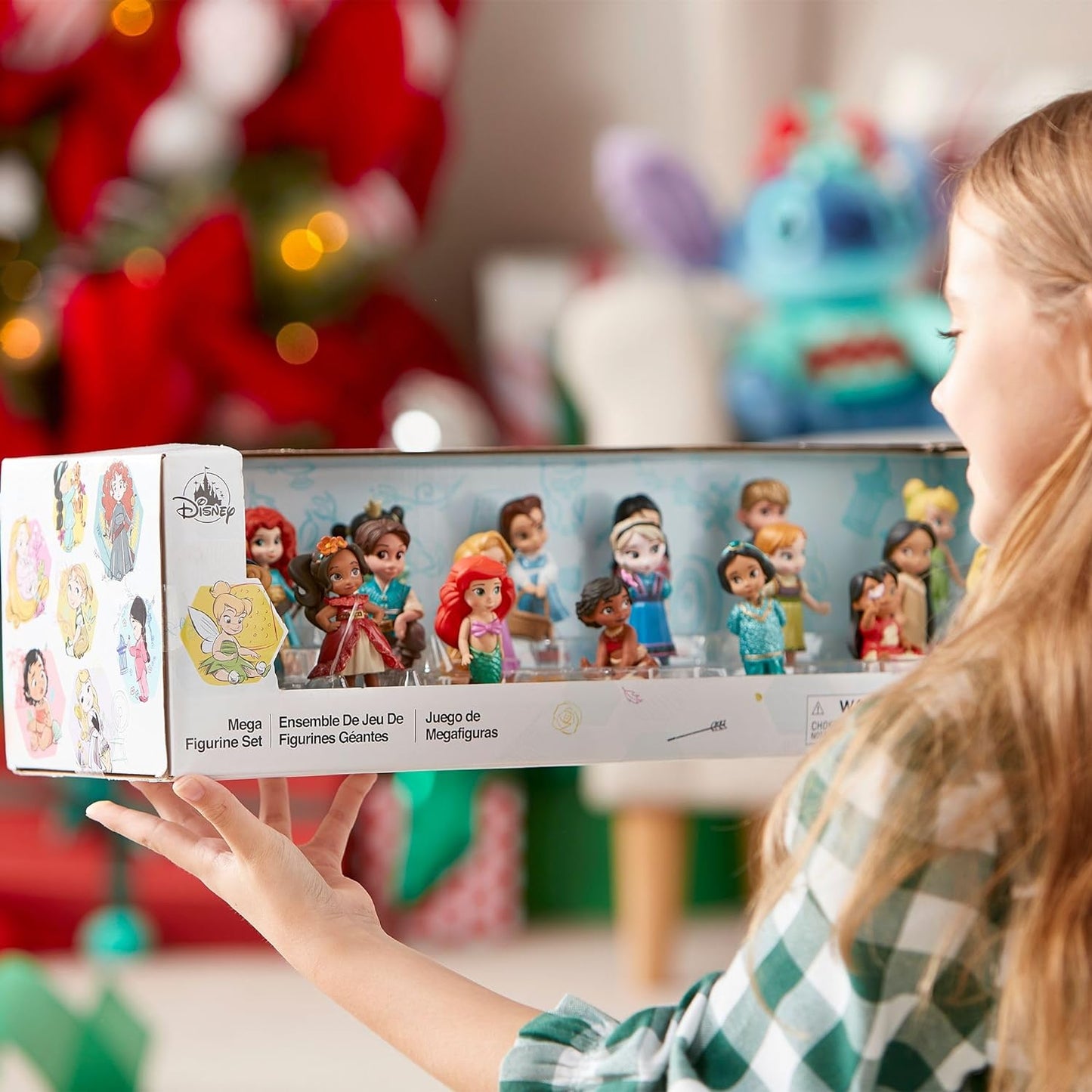 Disney Store Conjunto oficial de boneca Mega estatueta de princesa, 20 peças, figuras de ação de brinquedo de personagem esculpido, inclui Rapunzel, Elsa, Merida, Moana, Mulan, Pocahontas, Pixar e muito mais - adequado para maiores de 3 anos