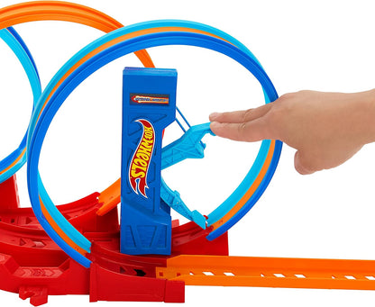 Hot Wheels Pista Ultra Hots com Triplo Loop, 3 Loops e 1 Carrinho em Escala 1:64 Incluso. Conecta-se a outros conjuntos Hot Wheels e é dobrável para facilitar o armazenamento. Brinquedo Infantil, 4+ Anos, HPX93