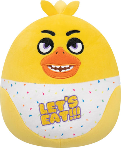 Squishmallows Original Five Nights at Freddy’s – Chica Clássica de 8 Polegadas – Pelúcia Oficial Ultrasoft da Jazwares