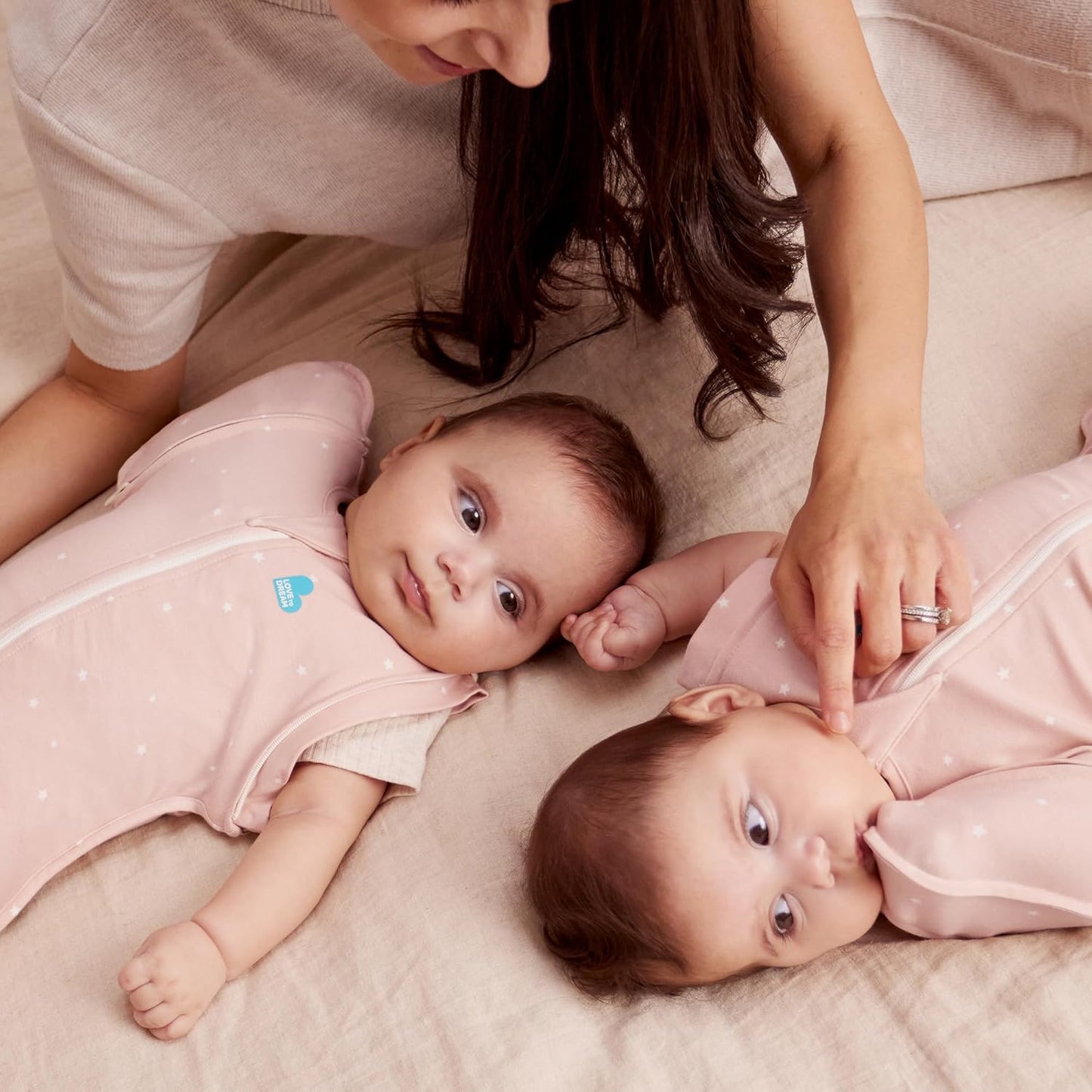 Love To Dream™ Saco de Transição Swaddle UP™, Grande (8,5–11 kg) – Rosa Claro | Ajuste perfeito com abas removíveis | 1.0 Tog | Ideal para primavera e verão (20–24 °C) | Algodão lavável à máquina com zíper duplo