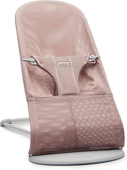 BabyBjörn Bouncer Bliss, malha, rosa empoeirado