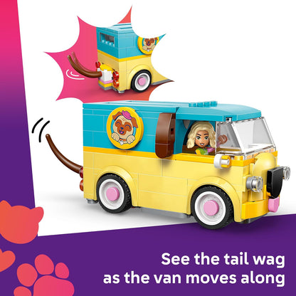 LEGO Friends Van de Acessórios para Animais de Estimação - Conjunto de Brinquedo com 2 Mini Bonecas, Cachorro, Gato e Sapo - Ideia de Presente de Aniversário para Meninas a partir de 6 Anos - 42678