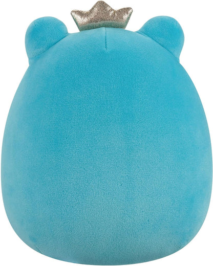 Squishmallows Original 7,5 polegadas Ludwig, o Sapo Verde-azulado com corações e coroa de pelúcia dos namorados