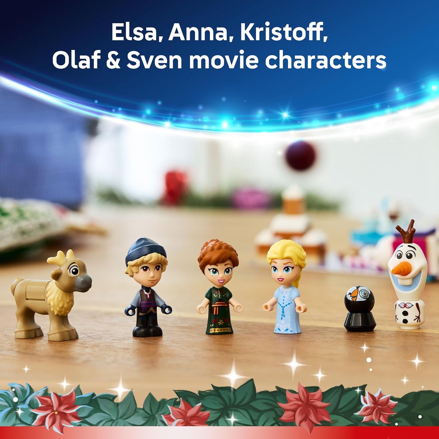 LEGO | Calendário do Advento Disney Frozen 2025 - Brinquedos de Princesas para Montar para Meninas e Meninos a partir de 5 Anos - 24 Surpresas de Natal, incluindo Mini Bonecas da Anna e da Elsa, além de Figuras de Animais Fofos - Ideia de Presente 43273
