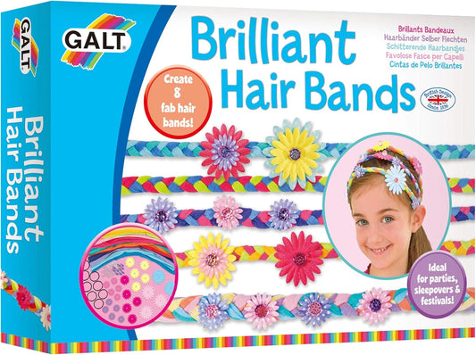 Galt Toys, Faixas de Cabelo Brilhantes, Kits de Artesanato Infantil, A partir de 6 Anos