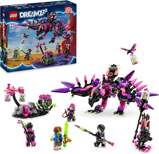 LEGO DREAMZzz Ever Witch's Nightmare Creature Set, juguetes mágicos de construcción para niños y niñas a partir de 9 años, construye como figuras de caldero, lobo o cuervo, regalo de cumpleaños creativo para niños