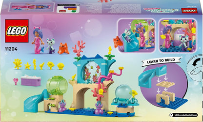 LEGO Casa de Bonecas da Gabby Sereia Aventura no Aquário da Gabby - Inclui uma mini boneca da Gabby e uma figura de MerCat, além de acessórios divertidos - Presente para meninas a partir de 4 anos e fãs do filme - 11204