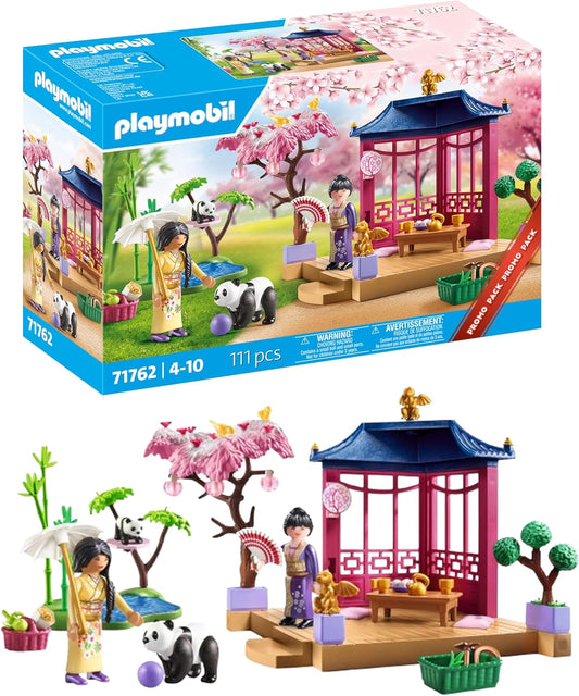 Playmobil | Minha Vida | Jardim Asiático com Alimentação de Pandas | Brinquedos para Crianças a partir de 4 anos | 71762