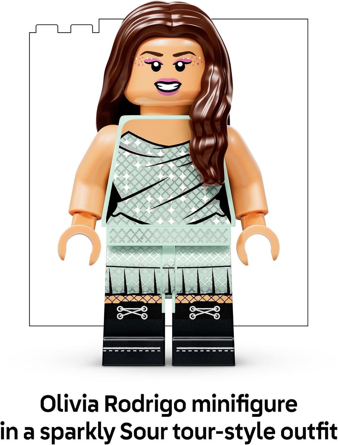 LEGO Edições Vinil da Olivia Rodrigo – Brinquedo com modelo de disco, minifigura e acessórios – Decoração de mesa ou parede – Presente musical para meninas, meninos e fãs a partir de 10 anos – 43028