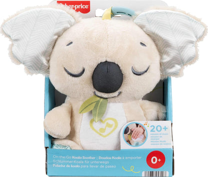 Brinquedo portátil para bebês Fisher-Price, Koala Calmante, com som, ruído branco e música, ideal para recém-nascidos a partir de 0 meses (JBD65)