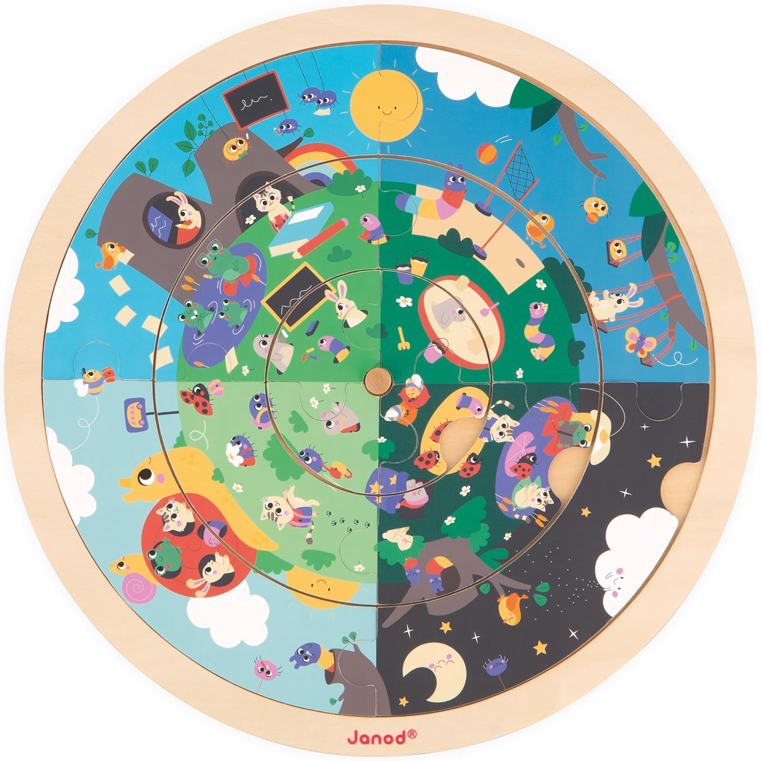 Janod - Linha Pédagogie - Quebra-cabeça de observação infantil - Jogo