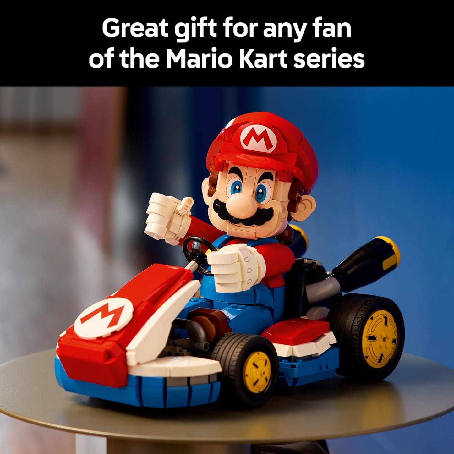 LEGO Mario Kart – Mario e Kart Padrão - Kit de Modelo de Carro e Figura de Personagem da Nintendo para Fãs de Jogos - 72037