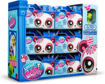 Littlest Pet Shop Série 3 - Caixas Surpresa Individuais com 18 unidades | Cada Caixa Surpresa contém 1 Mini Brinquedo Pet LPS, 1 Acessório, 1 Cartão Colecionável e 1 Código Virtual | Brinquedos para Meninas e Meninos