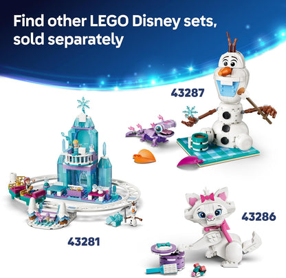 LEGO|Disney Princesa Ariel Mini Palácio Mágico - Castelo da Pequena Sereia com uma Micro Boneca e Figuras dos Animais Sebastião e Linguado - Presente para Meninas a partir de 5 Anos - 43285