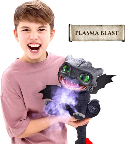 UAU! STUFF HTTYD Banguela Fantoche da RealFX, Incrível Banguela Animatrônico com certificação de 1ª Edição, Aparência, Sensação e Sons Reais!, Mais de 50 Combinações de Ação e Som, 25,5 cm de Altura