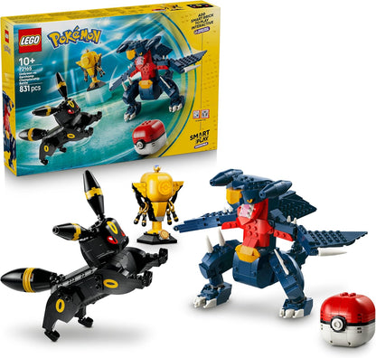 LEGO Pokémon SMART Play: Batalha de Campeonato Umbreon vs. Garchomp – Conjunto de Brinquedo Interativo Compatível, Inclui 2 Tags SMART e 2 Figuras Pokémon – Ideia de Presente para Meninos e Meninas a partir de 10 Anos – 72165