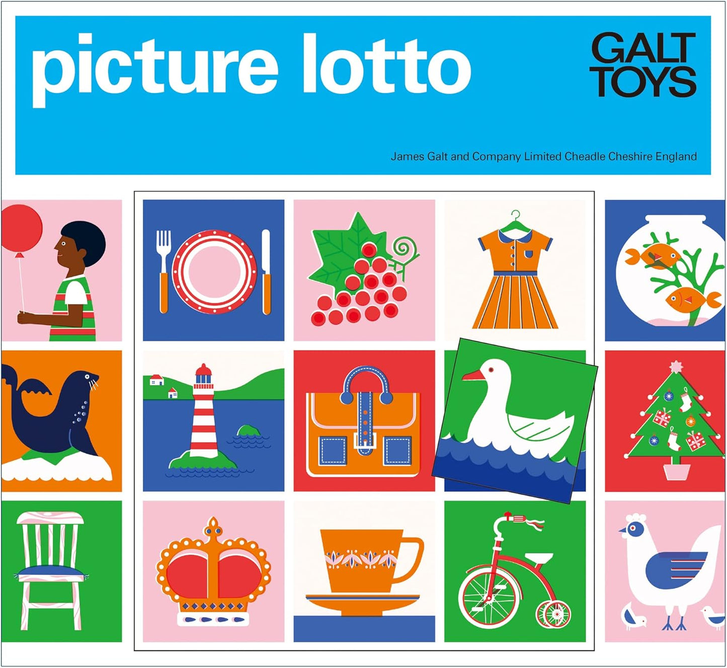 Galt Toys, Picture Lotto, Jogo de loteria de imagens clássico para crianças, a partir de 4 anos