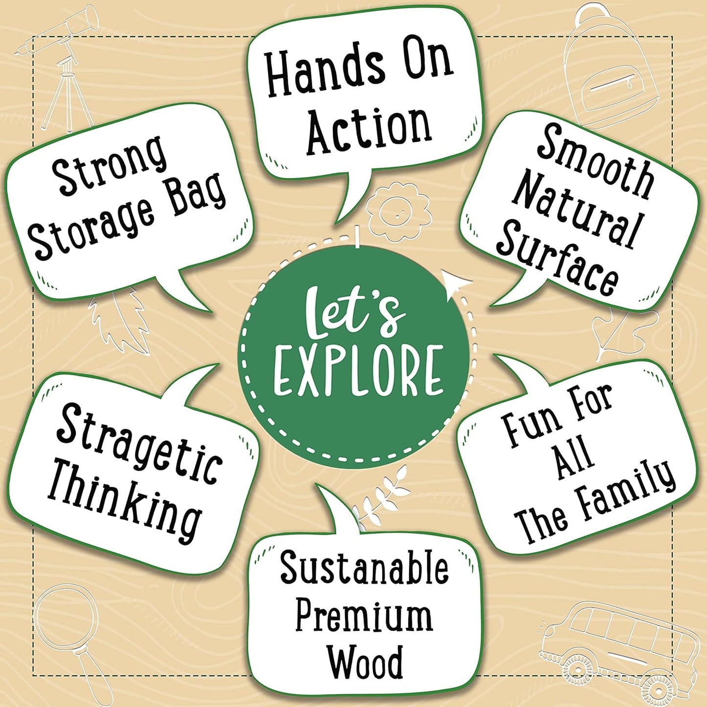 Jaques of London Skittles de madeira | Jogos de arremesso | Jogo de Skittles para jardins | Jogos ao ar livre para adultos e crianças | Desde 1795