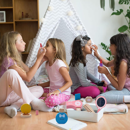 Jaques of London Conjunto de maquiagem | Brincadeira de faz de conta | Conjunto de maquiagem de madeira para crianças | Brinquedos para meninas de 3 anos | Desde 1795