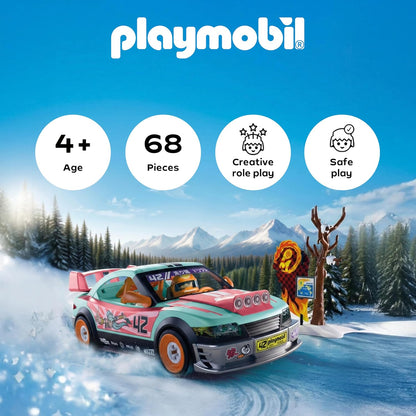 Playmobil | Carros | Carro Off-Road Tunado | Carro tunado com para-choque de impacto e aerofólio traseiro | Brinquedo infantil para crianças a partir de 4 anos | 72062