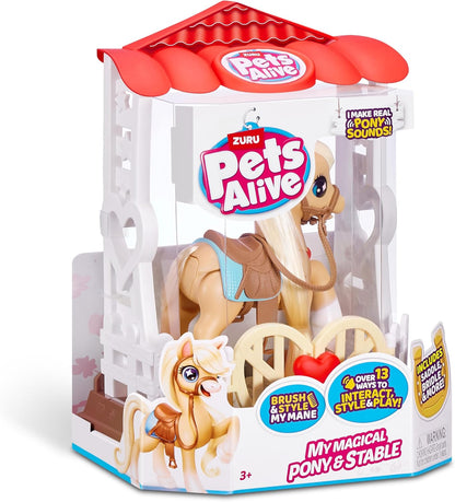Pets Alive My Magical Pony e Stable Battery Powered Interactive Robotic Toy Playset da ZURU