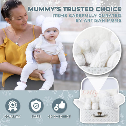 Conjunto de presentes unissex para bebês - Presentes para bebês recém-nascidos unissex, presentes para revelação do sexo do bebê, presentes personalizados para chá de bebê - presentes personalizados, roupas de inverno para bebês