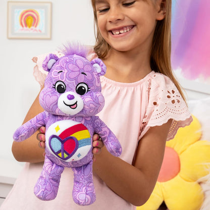 Basic Fun Ursinhos Carinhosos, Urso Coração Pacífico 22cm Pelúcia Feijão, Brinquedo de Pelúcia Bonito Colecionável, Brinquedos de Pelúcia para Crianças, Brinquedos Macios para Meninas e Meninos, Ursinhos Bonitos Adequados para Meninas Meninos