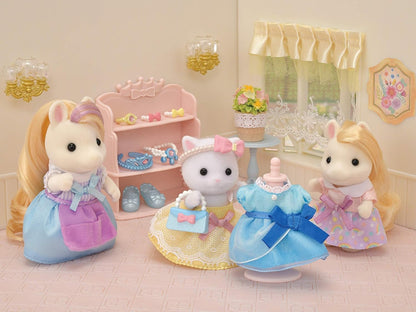 Sylvanian Families Conjunto de vestir princesa - conjunto de casa de bonecas 5645