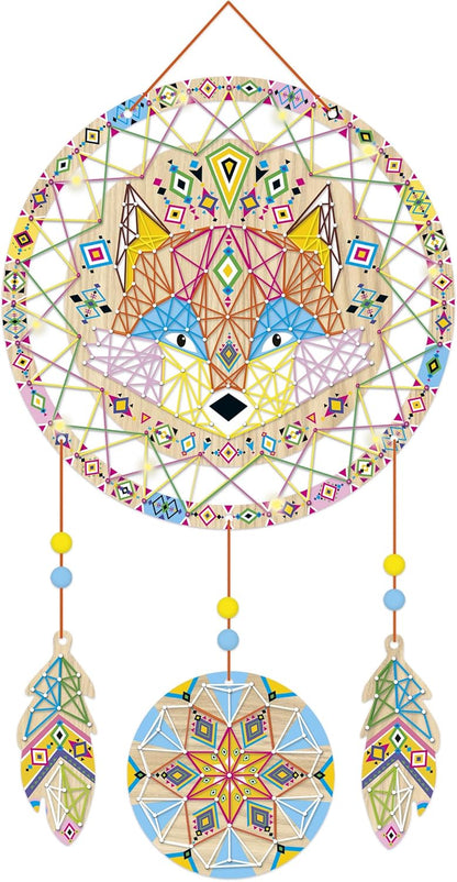 Janod - Caça-abelhas iluminado para criar e pendurar - Cordão - Pilhas incluídas - Les Ateliers Déco - Faça você mesmo - Kit de lazer criativo para crianças - Motricidade fina e concentração - A partir de 8 anos - J09161