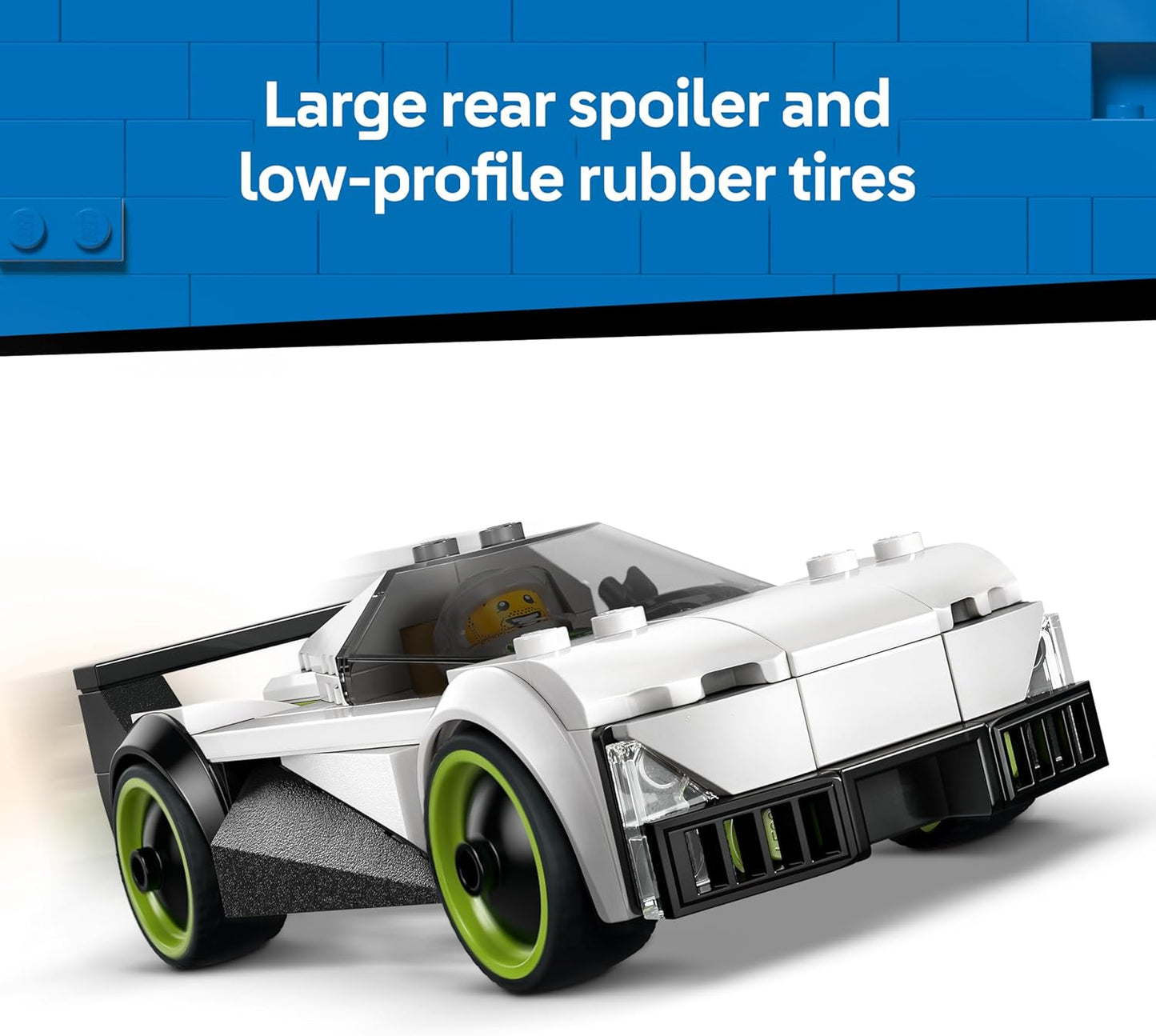LEGO City Jato vs. Carro - Kit de Construção com Avião, Supercarro e Minifiguras de Piloto e Motorista - Ideia de Presente de Aniversário Criativa para Meninos a partir de 6 Anos - 60489