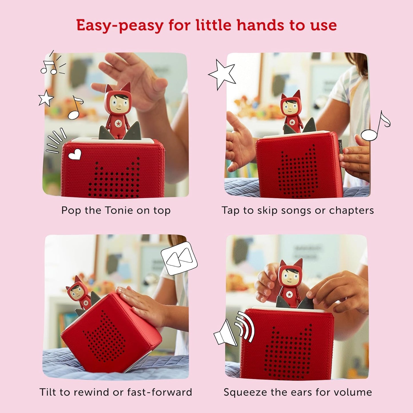 Tonies Histórias de ninar da Peppa Pig Personagem de áudio em INGLÊS - audiolivros para crianças