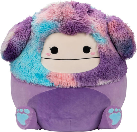 Squishmallows SQCR04218 Eden The Purple Bigfoot, 20", negro, grande