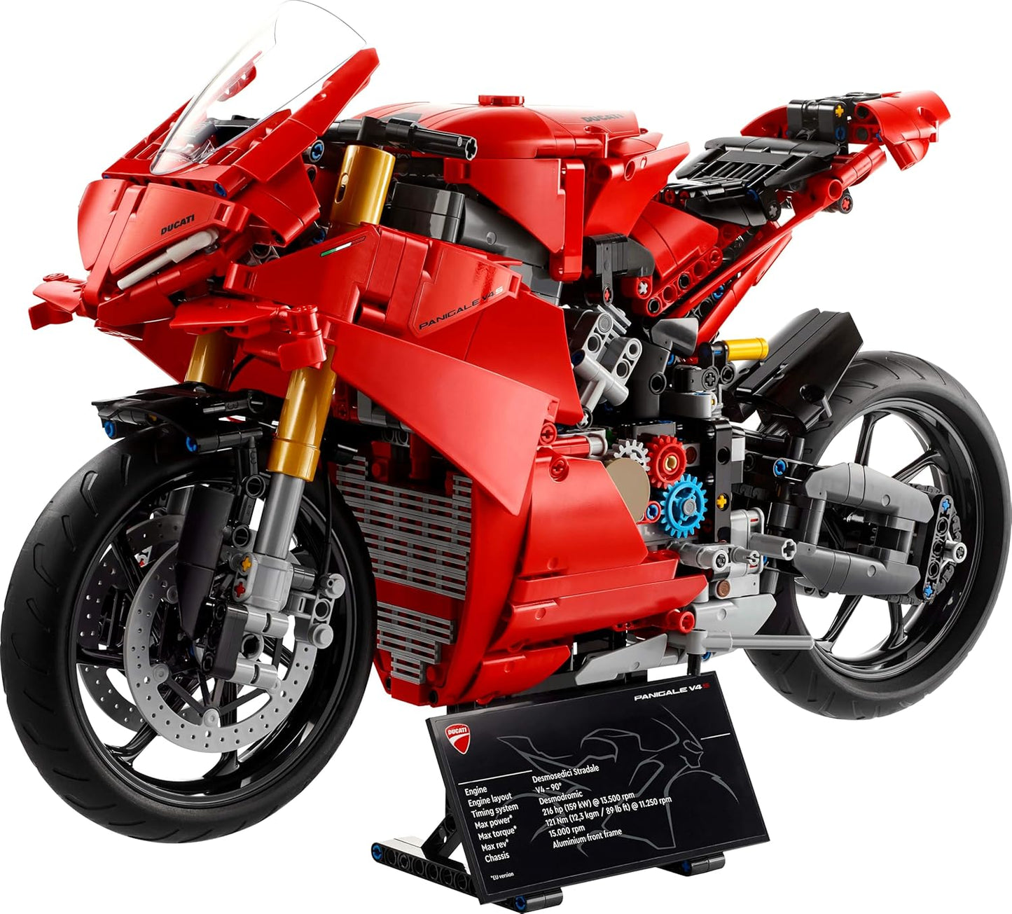LEGO Technic Ducati Panigale V4 S - Conjunto de Construção para Adultos (18+) - Presente para Fãs de Motocicletas - 42202