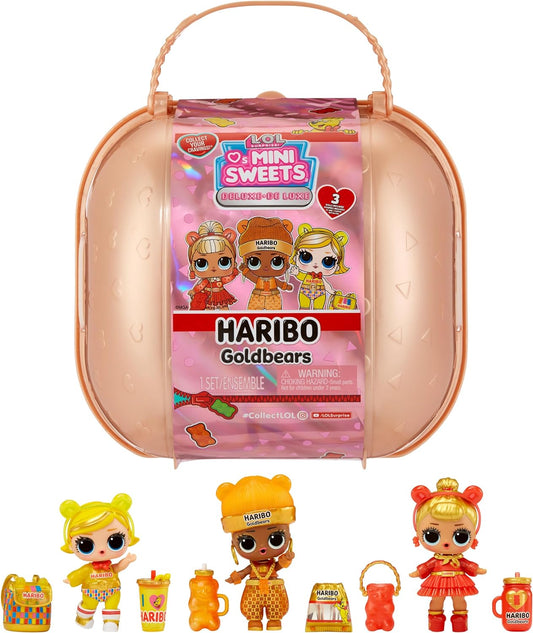 LOL Surprise Loves Mini Sweets Deluxe X Haribo - Goldbears - Inclui 3 bonecos com tema de doces, acessórios divertidos e surpresa de água - Bonecos colecionáveis adequados para crianças a partir de 4 anos